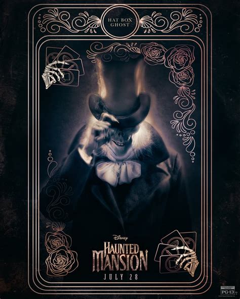 Tarot Card Poster Of The Hatbox Ghost Haunted Mansion 2023 R Thehauntedmansion