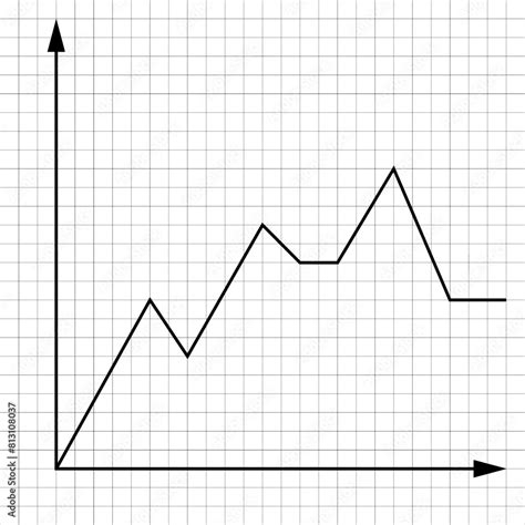 Blank cartesian coordinate system in two dimensions. Math scale template. Vector illustration ...