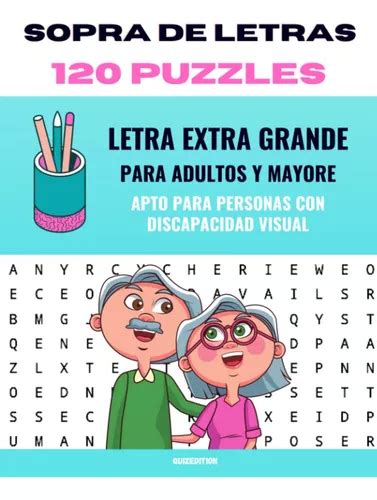 Sopa De Letras Adultos Letra Grande Libro De Sopas De 61ahq Envío Gratis