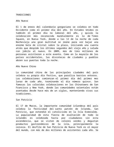 DOCX Tradiciones De Estados Unidos DOKUMEN TIPS