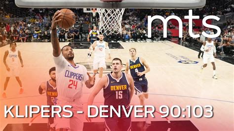 Klipers Denver 90 103 Nikola Jokić 25 poena 14 skokova i 8