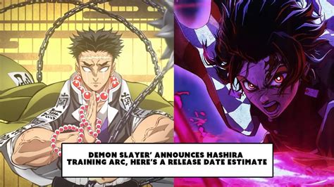 Demon Slayer Announces Hashira Training Arc Release Date Youtube