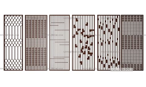 新中式东南亚花格屏风隔断3d模型下载 【集简空间】「每日更新」