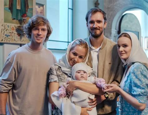 Daniil Medvedev Chooses Andrey Rublev As Godfather Of His Daughter Alisa