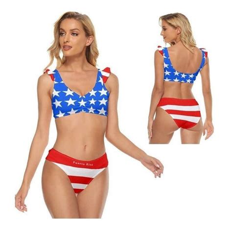 Puerto Rican Flag Bathing Suit Etsy