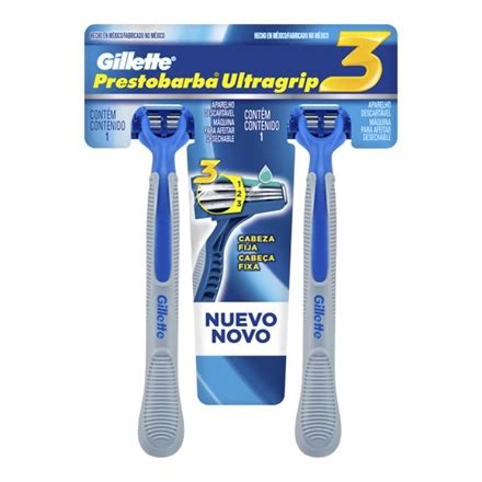 BARBEADOR PRESTOBARBA 3 ULTRAGRIP C 2 AZUL BARBEADOR PRESTOBARBA 3