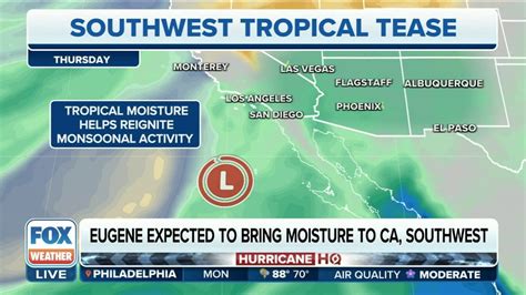 Weakening Eugene in Eastern Pacific expected to bring needed rain to ...