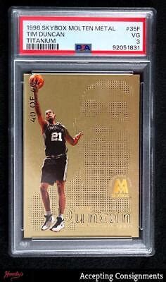 Skybox Molten Metal Fusion Titanium Tim Duncan Spurs