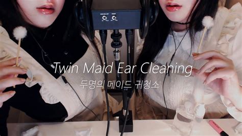 Asmr Twin Maids Ear Cleaning For Master 💖👂 Youtube