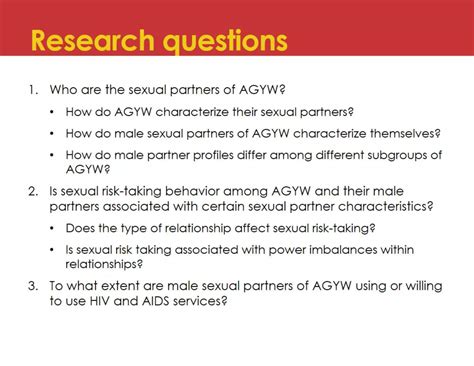 Characterizing Male Sexual Partners Of Adolescent Girls And Young Women Ppt Free Download