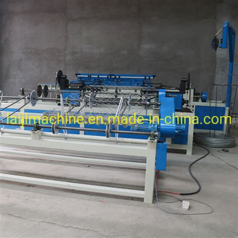 Double Wire Single Wire Diamond Mesh Chain Link Fence Making Machine