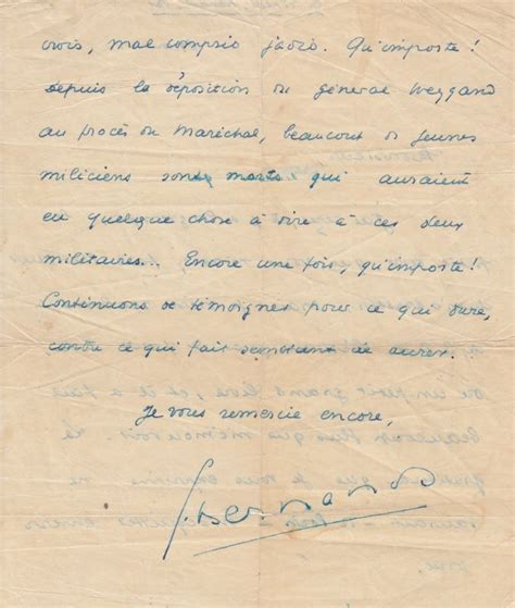 Lettre autographe signée adressée à Maurice Clavel by BERNANOS