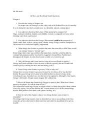 Understanding Of Mice And Men Chapter 1 Study Guide Course Hero