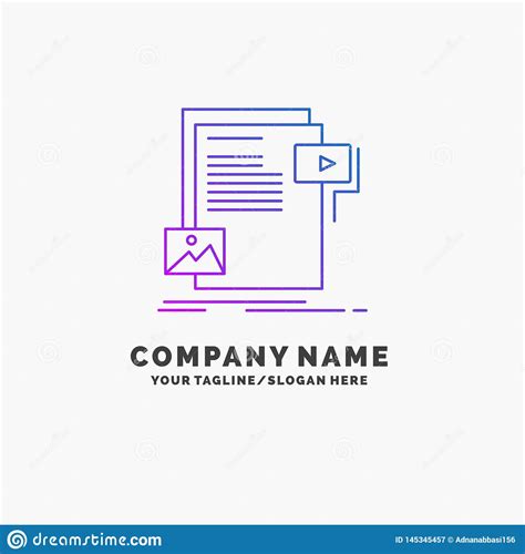 Dados Documento Arquivo Meio Neg Cio Roxo Logo Template Do Web Site