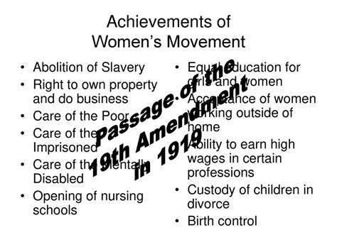 Today We Will Evaluate The Impact Of The Womens Movement In American Society Using Written