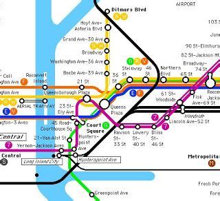 Long Island City Subway Map – Map Vector