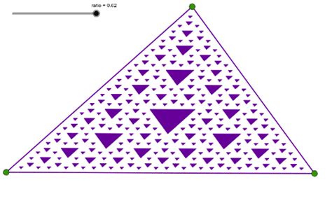 The Legend Of The Golden Sierpinski Triangle Geogebra