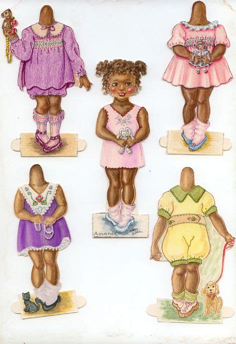 68 Best Black Paper Dolls Vintage to Modern images | Paper dolls, Black ...