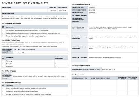 Free Project Deliverables Templates Smartsheet