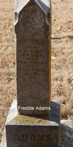 Freddie Adams inconnu 1877 Mémorial Find a Grave