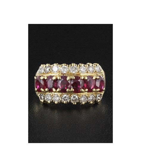 Bague Rubis Diamant