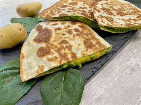 Quesadillas Mit Spinat Kartoffeln TheEssigs