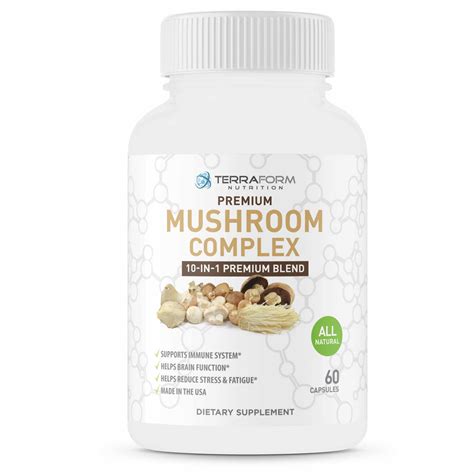 Premium Mushroom Complex 10 Powerful Mushroom Supplement 60