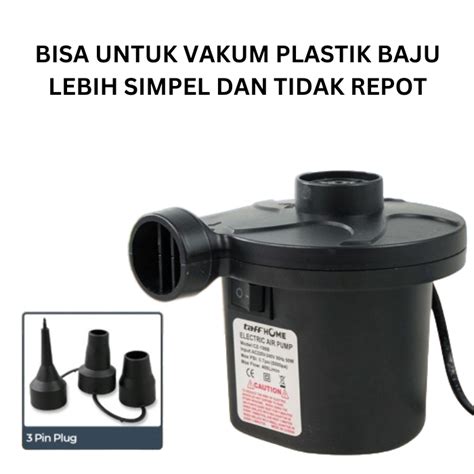 Jual Pompa Vakum Plastik Pakaian Travel Vacuum Bag Hand Pump Kantong