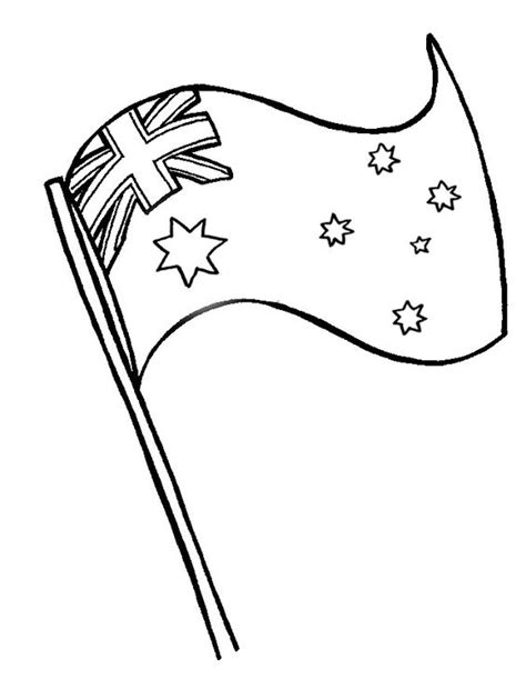 Australia Flag Coloring Page - Coloring Home