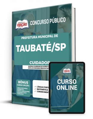 Apostila Prefeitura de Taubaté Cuidador 2021 Download Apostila