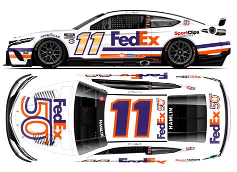 2023 Denny Hamlin 11 Fedex 50th Nascar Elite 124 Diecast