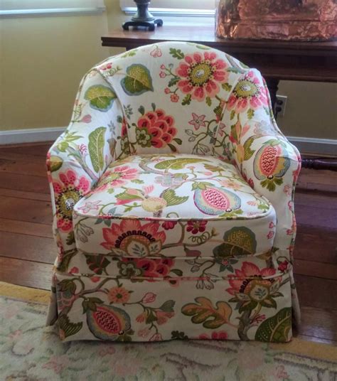 Custom Made Slipcovers: Barrel Chair