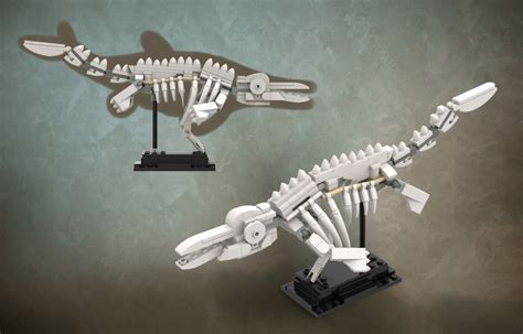 Ichthyosaur Fossil Created From Pieces Of The Dinosaur Fossils Set 21320 The Secondary Build