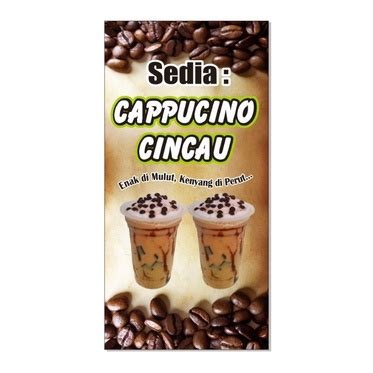 Jual Spanduk Banner Cappucino Cincau 50x100 Shopee Indonesia