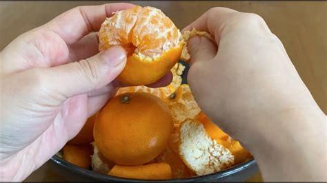 [3 Minutes Asmr] Peeling Mandarin Oranges Asmr Surprisingly