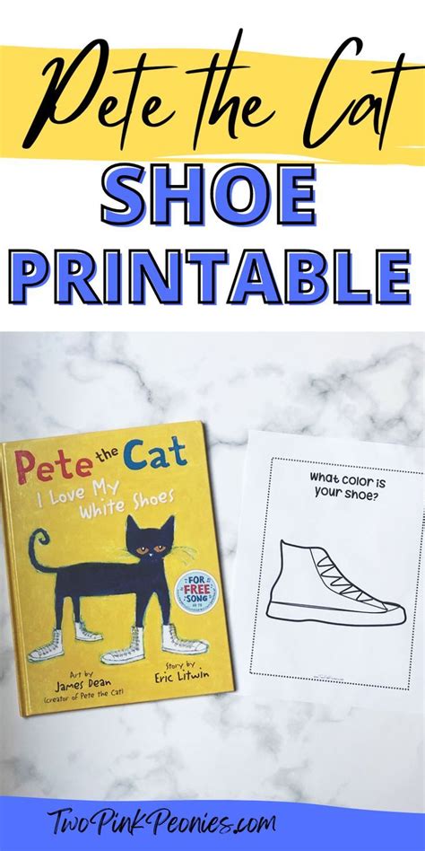 Pete the cat shoes printable pete the cat inspired instant download – Artofit