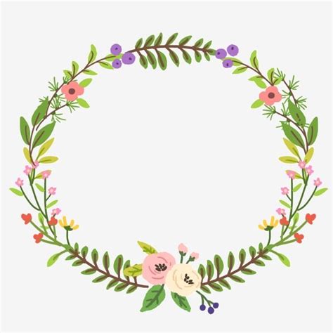 Flower Garland Border Clip Art