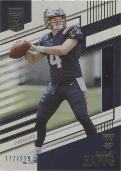 2022 Panini Donruss Elite Rookies 107 Bailey Zappe 999 RC For