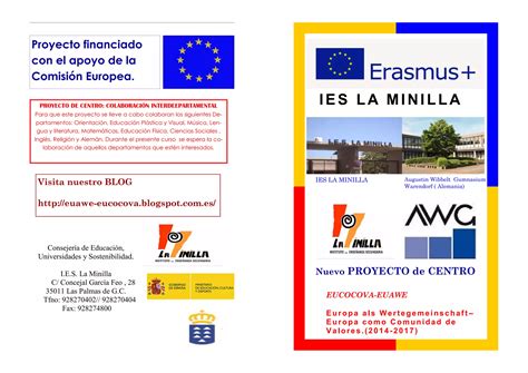 IES LA MINILLA PROYECTO ERASMUS EUROPA COMO COMUNIDAD DE VALORES