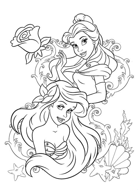 Printable Ariel Coloring Pages