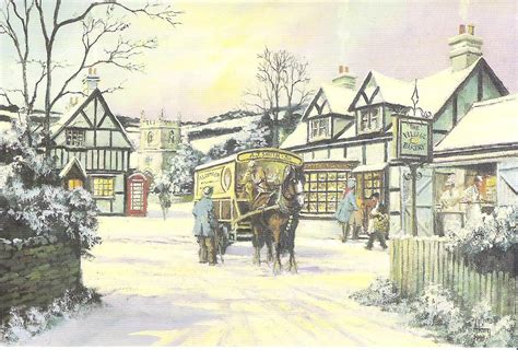 Christmas Village Sketch at PaintingValley.com | Explore collection of ...