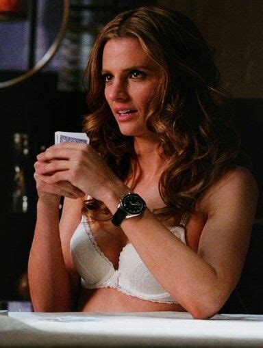 Stana Katic Sexy In A Bra Castle Castle Pinterest