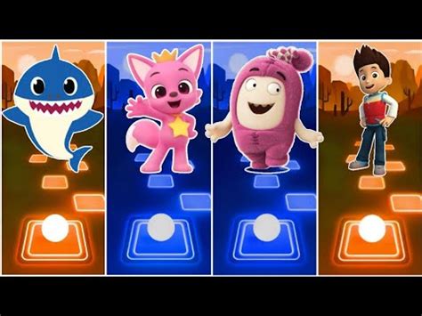 BabyShark PinkFong Oddbods Paw Patrol Yummy TilesHop Who Will