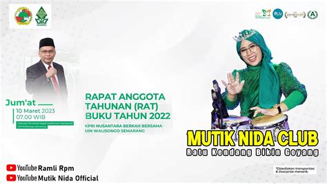 MUTIK NIDA CLUB LIVE UIN WALISONGO DALAM RANGKA RAT TAHUN BUKU 2022