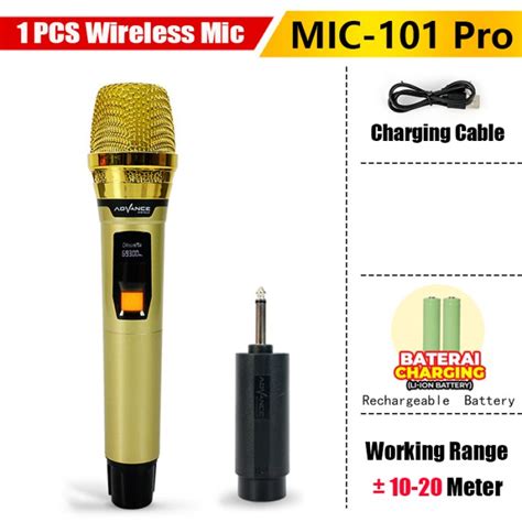 Mall Inline Badgeadvance Mic Pro Profesional Microphone Wireless