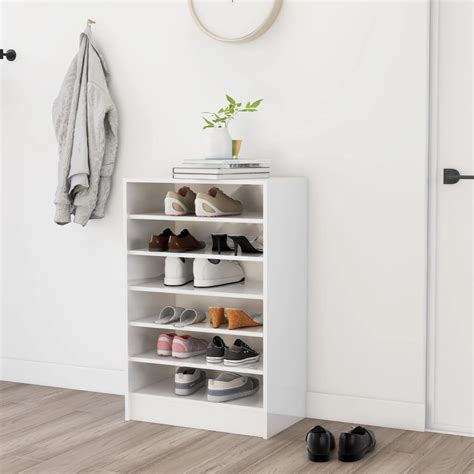 MEUBLE A CHAUSSURES Armoire à chaussures Blanc brillant 60x35x92 cm