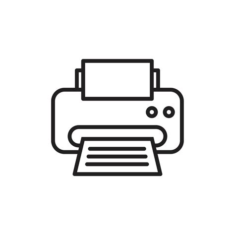 Printer icon template black color editable. Printer icon symbol Flat vector illustration for ...