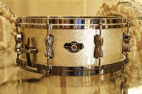 Tama Superstar Hyperdrive14 X 5 Snare Drum Vintage Nickel Sparkle