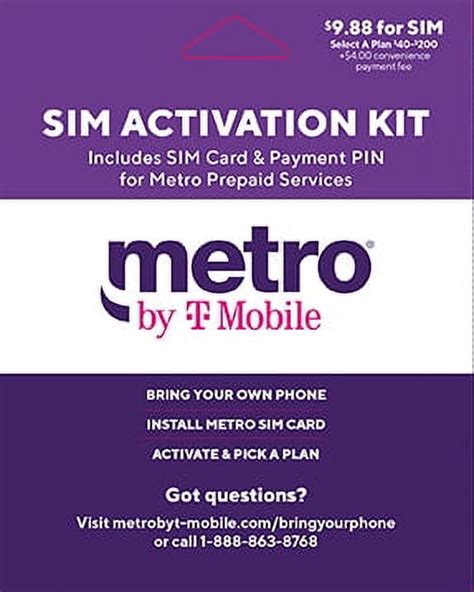 Metro by T-Mobile Bring Your Own Sim Device SIM Kit - Walmart.com