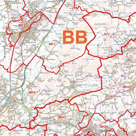 Blackburn Postcode Map Bb Map Logic